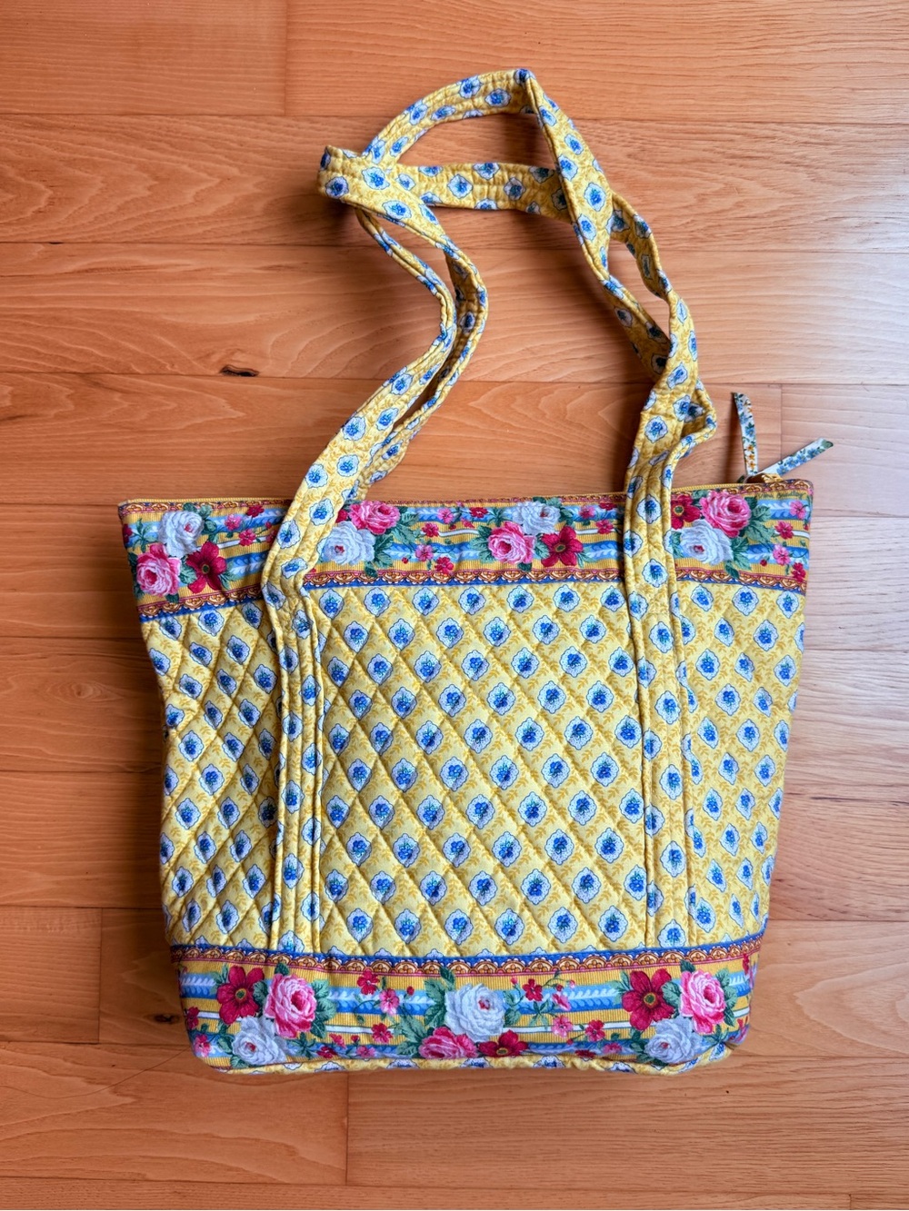 NEW Vera Bradley quilted floral Y2K Elizabeth tote bag - Picture 5 of 10